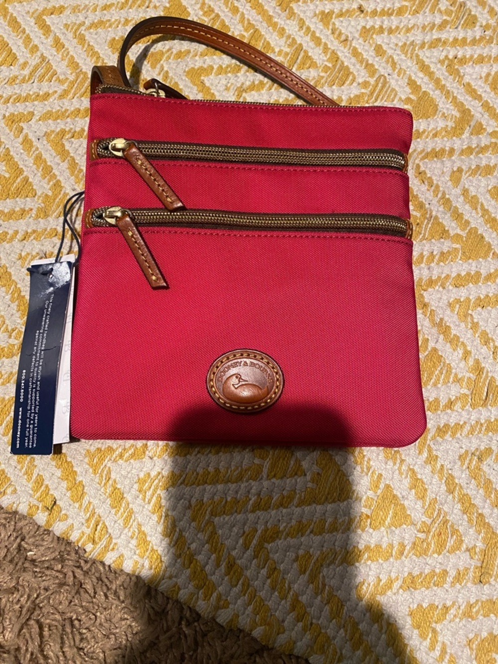 NWT D&B North/South Triple Zip Pink